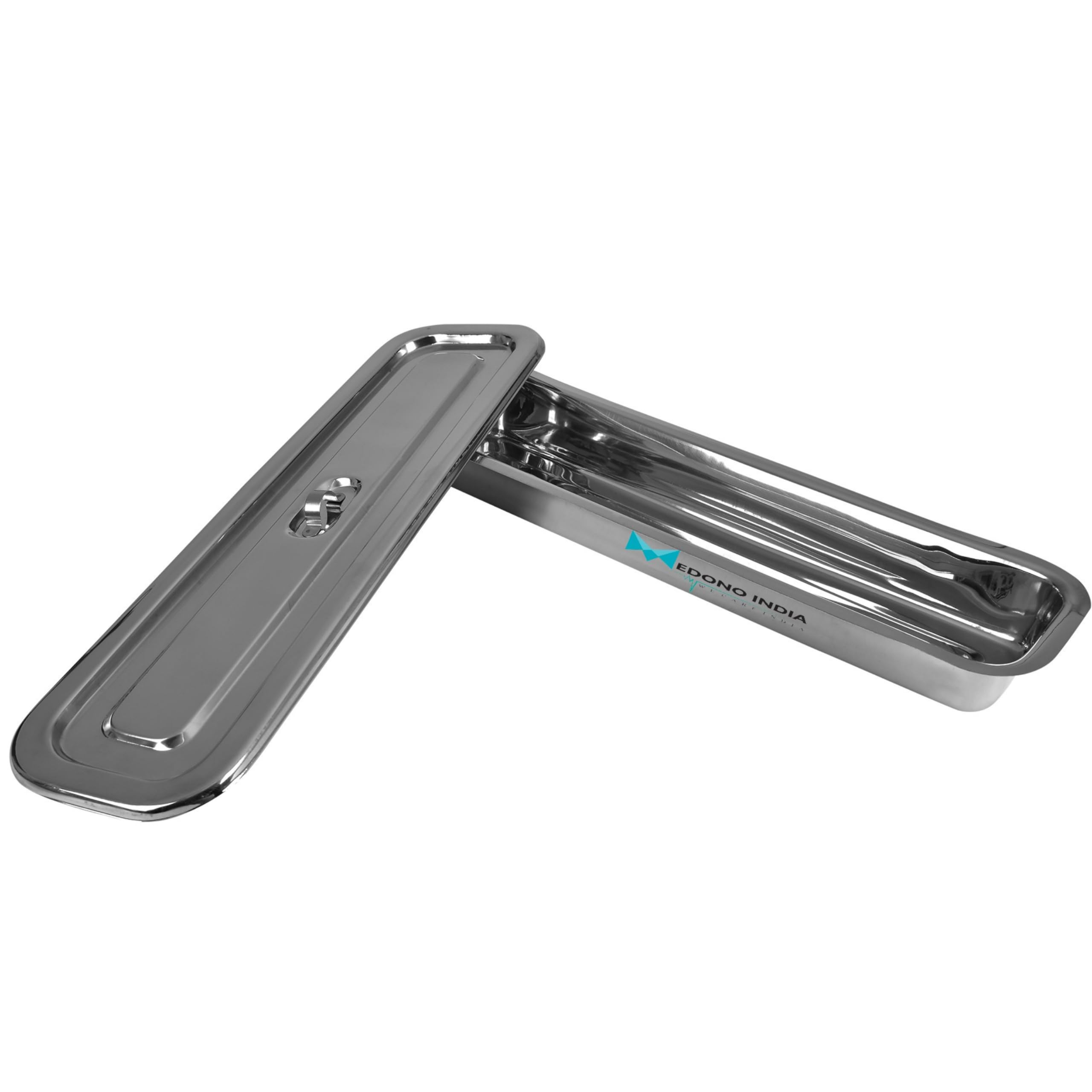 Medono India Catheter Tray with Cover 16” (L) x 4” (W) x 2” (H) Instrument Tray Heavy Duty Stainless Steel 304 Deluxe (B0CHS37Q23) Amazon Price History, Amazon Price Tracker