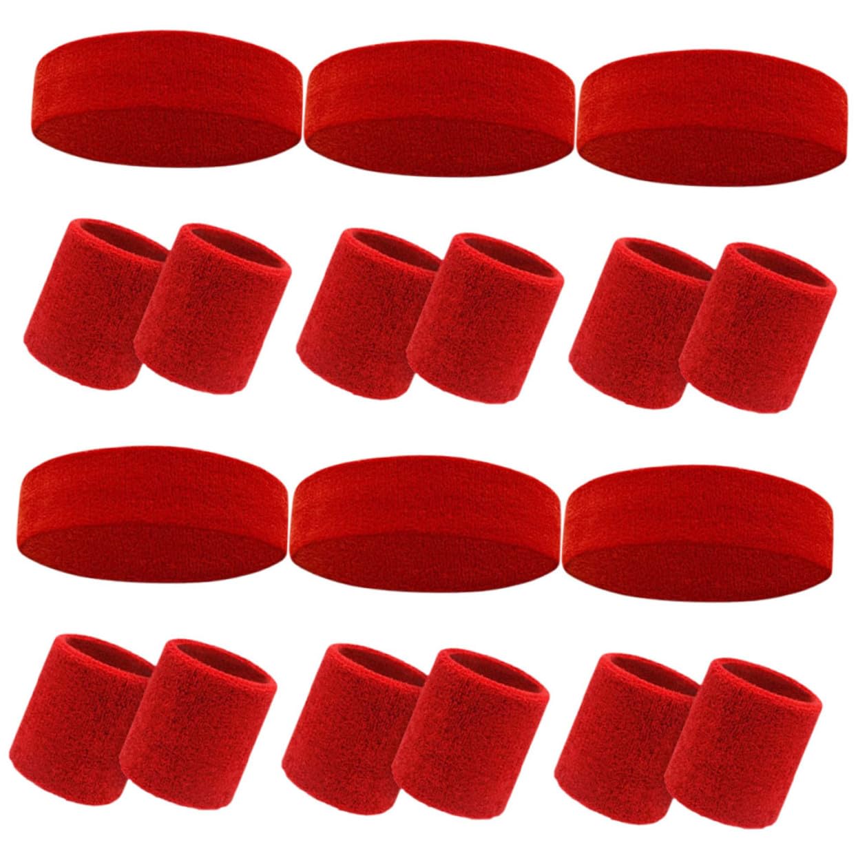 Fitness Stirnband Und Handgelenk Schweißband Satz Aus Polyester Elastisch Atmungsaktiv Neutral Für Yoga Laufen Basketball Training Tennis Sport