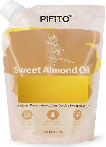 Pifito Aceite de almendras dulces (16 onzas) para fabricación de jabón, aceite portador 100% puro y natural de primera calidad para aceites disponible en Yaxa Venezuela
