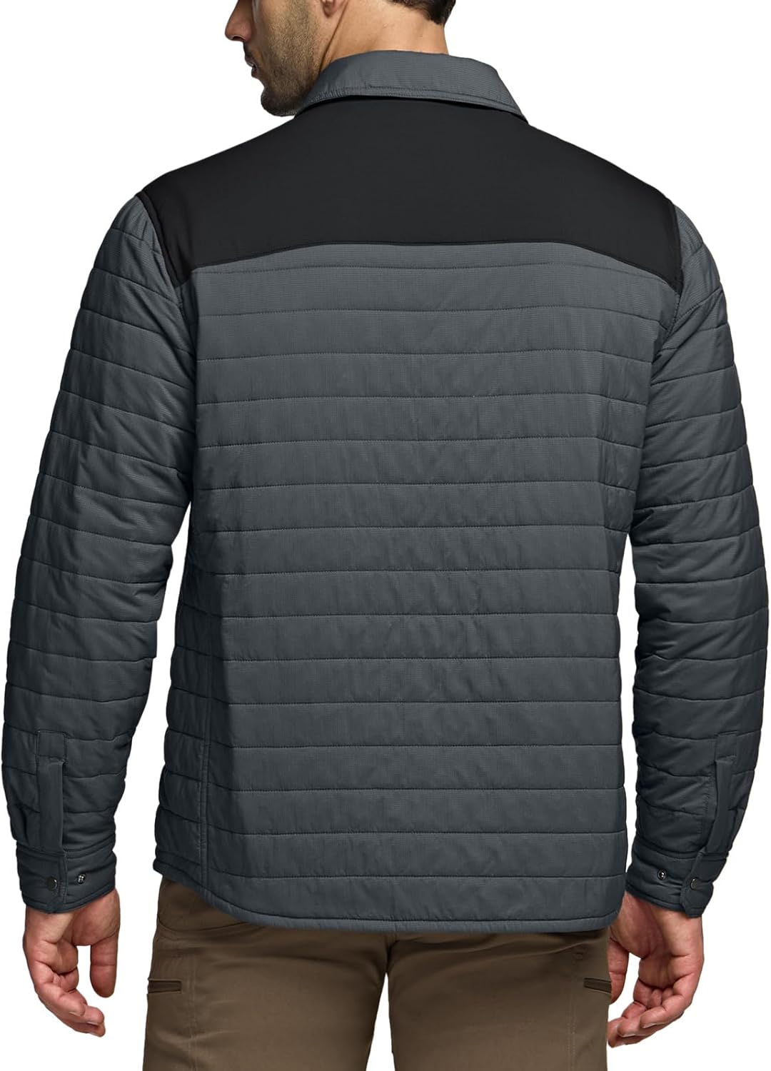 CQR Men's Lightweight Warm Insulated Jacket, Windproof Water Resistant Winter Active Coat for Hiking Work Outdoor Tactical - Image 2