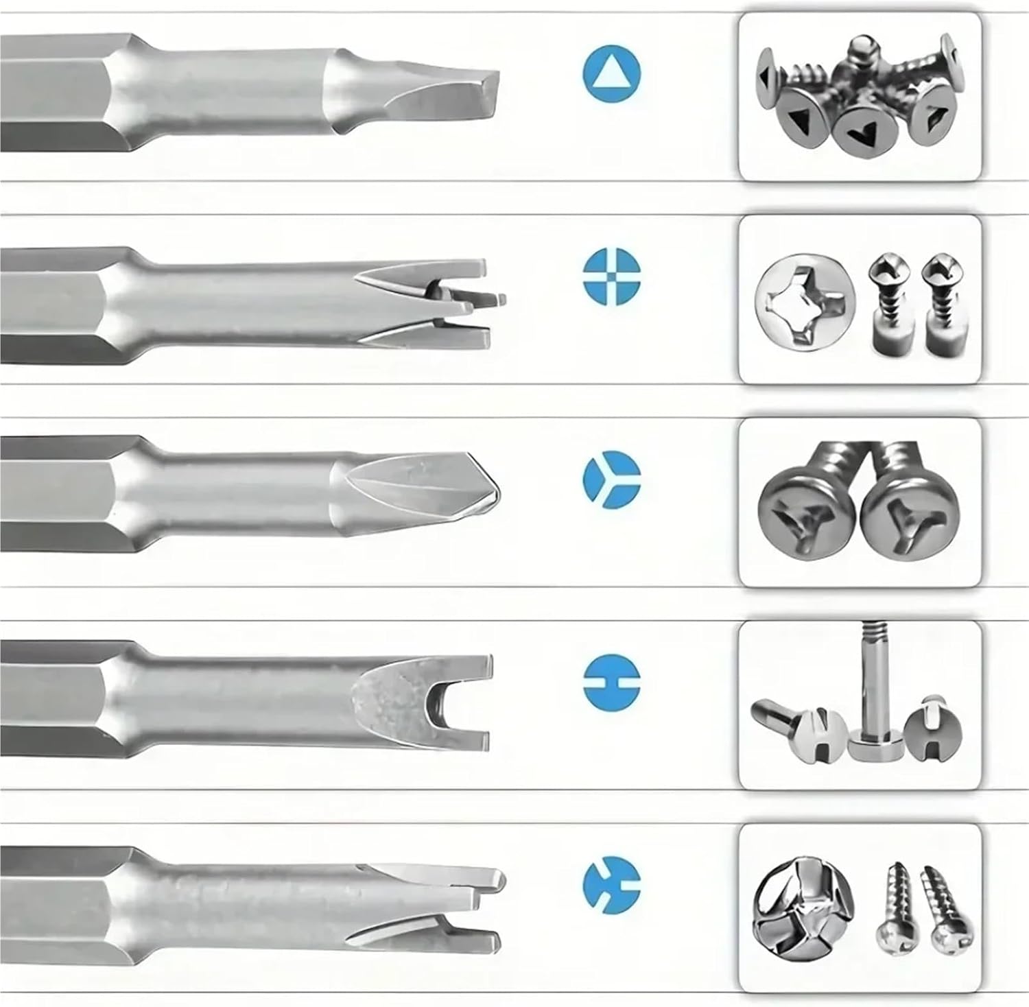 13/7/5Pcs 50mm Specialty Screwdriver Bit Set Y-Type Triangle Cross 3-Point Screwdriver Tool Accessories(13PCS)