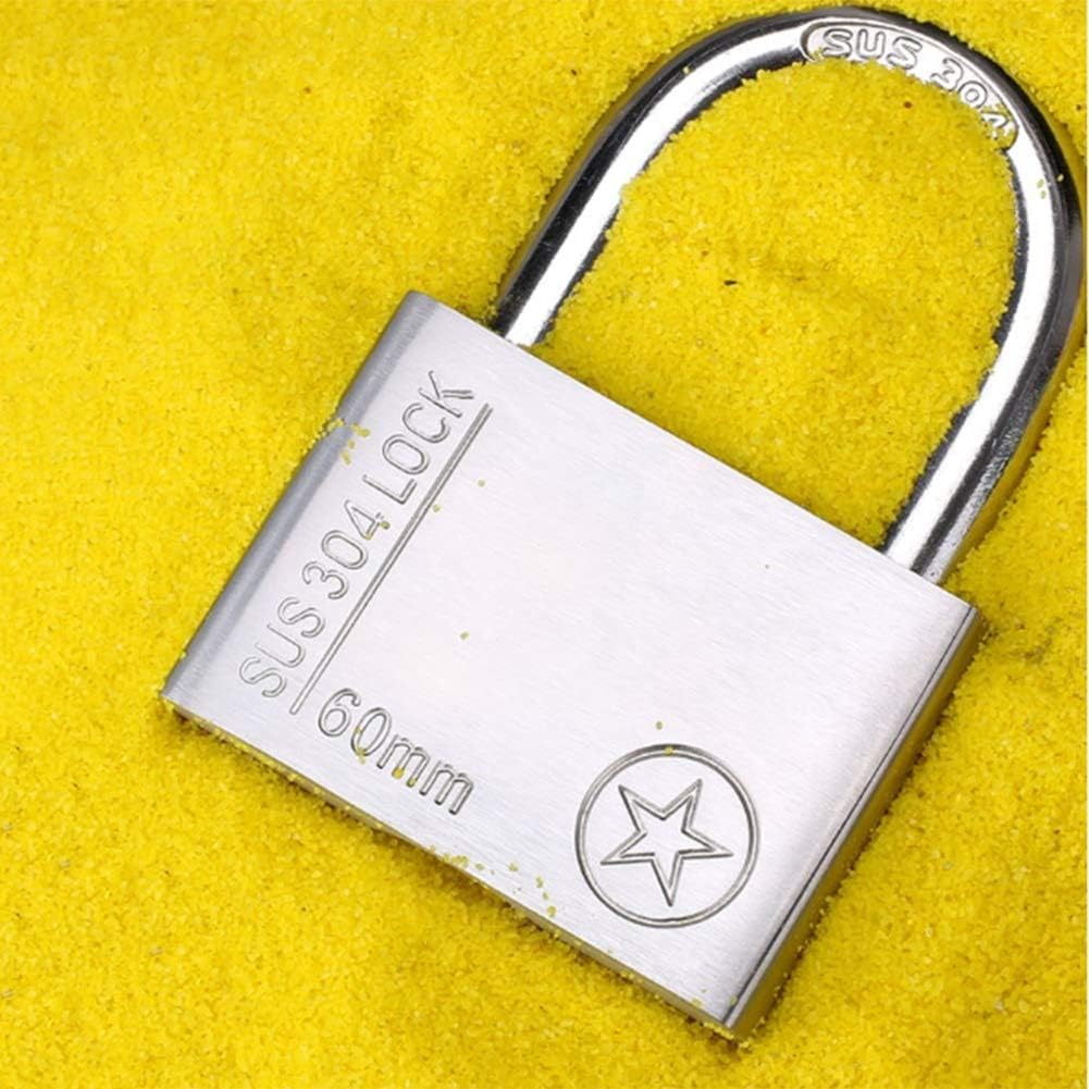 Keyed Padlocks Heavy-Duty Key Padlock, 1 Key to Open Multiple Locks, Lock Body Width 30mm40mm50mm60mm70mm (1.2in1.6in2in2.4in2.8in), 1 Key (Size : 70x88mm)