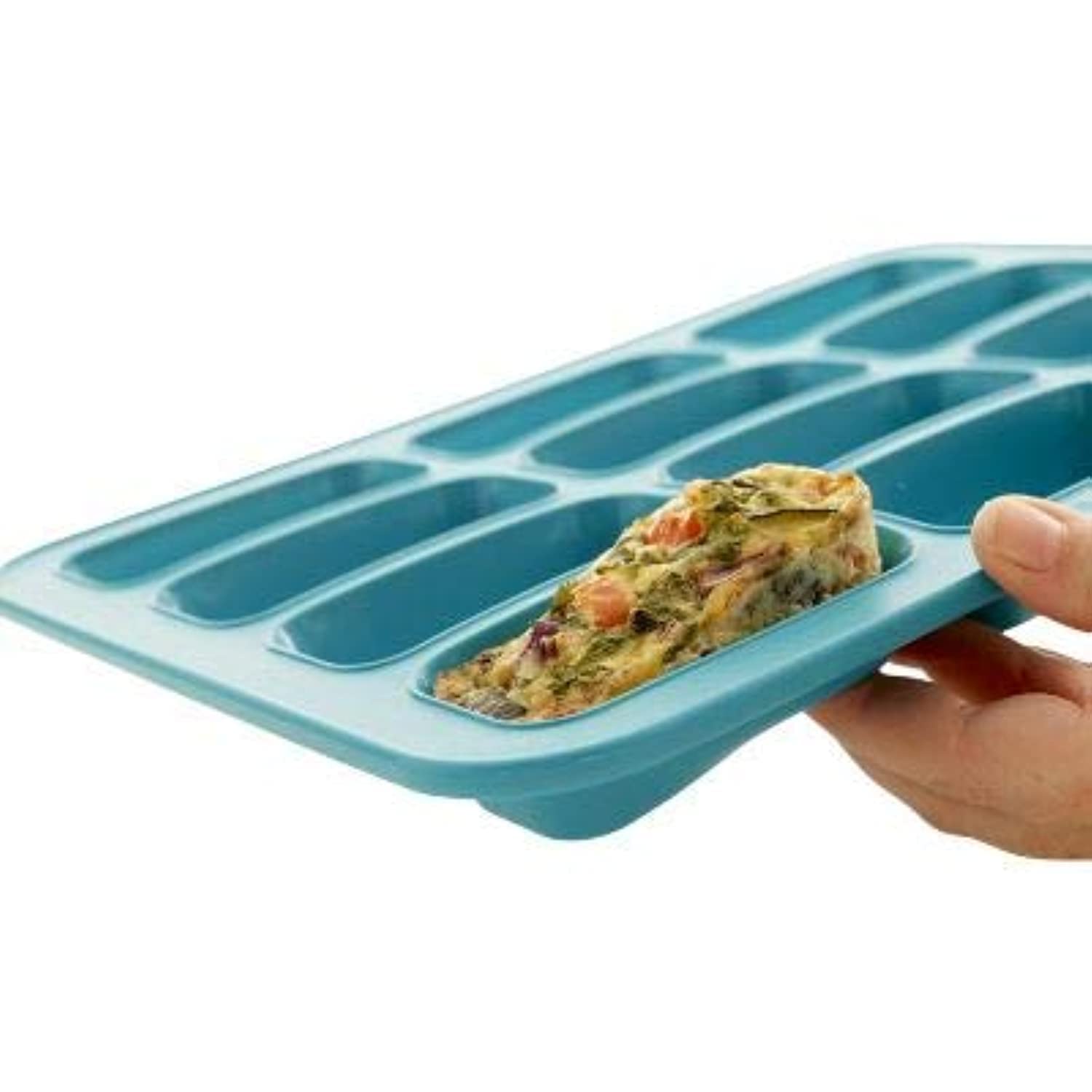 Mini-Kuchenform aus verstärktem Silikon für 12 Kuchen.
