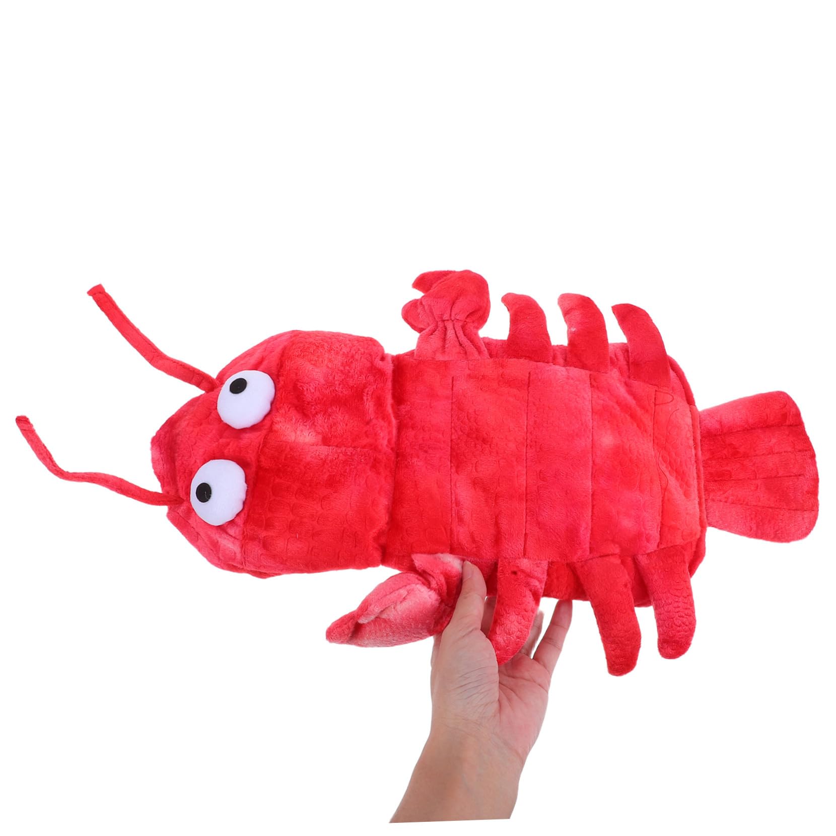 KOMBIUDA Costume Halloween Cane Rosso Forma di Aragosta in Xs Abbigliamento per Cani Piccoli Vestito Divertente e Caldo per Feste Autunnali e Invernali