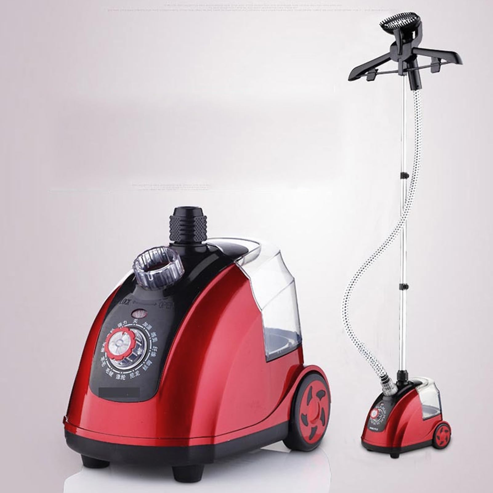 Ręczne żelazko Parowe na Stojąco do ubrań, Profesjonalna, Wydajna Elektryczna Maszyna do Prasowania o Mocy 1800 W Stojąca Parownica do Tkanin na Zasłony, Pościel, tapicerkę