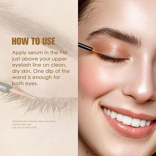 Miniatura 5 de Suero de crecimiento de pestañas 0.17 onzas líquidas0.17 onzas líquidas de suero avanzado para pestañas y cejas con biotina, péptidos y extractos