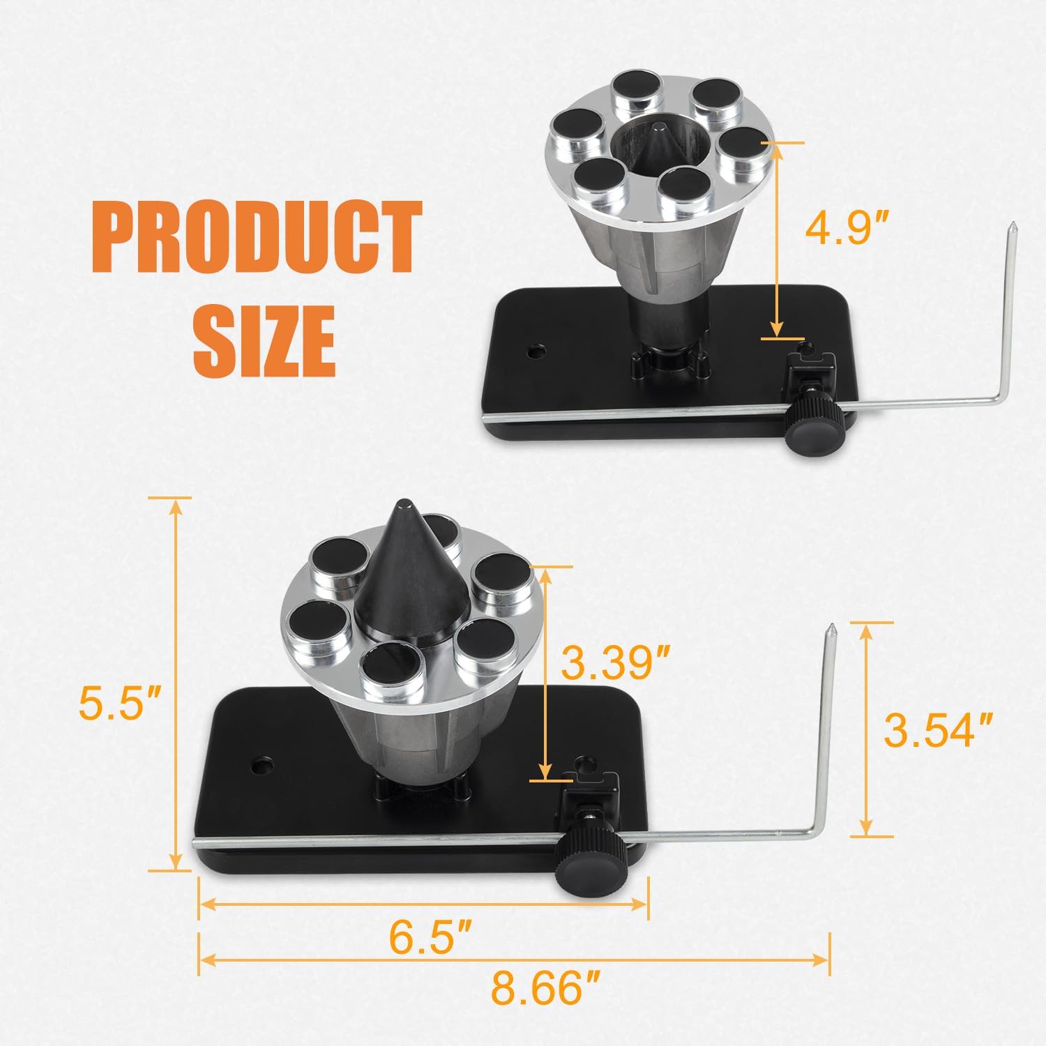 RANSOTO 42-047 Magnetic Wall Mount Blade Balancer Compatible with Most Models Lawn mowers Stihl Husqvarna Troy Etc Mower Blade with Different Center Hole Replace 339075B