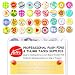 100 Pcs Creative Thumb Tacks Over 30 Patterns Soft Flat for Photos Wall, Maps, Bulletin Board or Corkboards