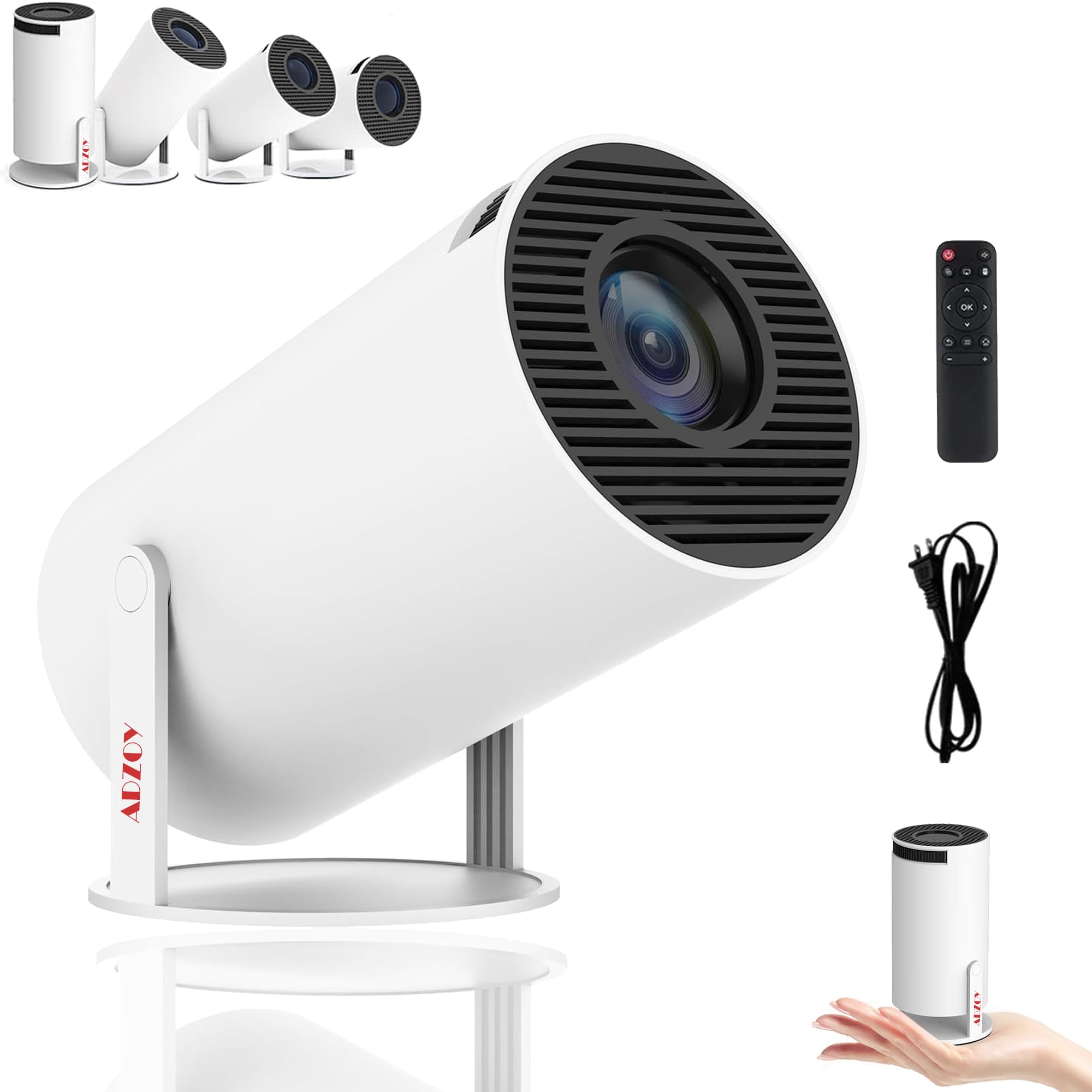 Premium HY300 Mini Smart Projector with Android System, WiFi 6 & BT, Full HD 4K-1080P, 180°Rotation with 4D Keystone & Latest OTT Apps 2150 Lumen More Bright-image-14