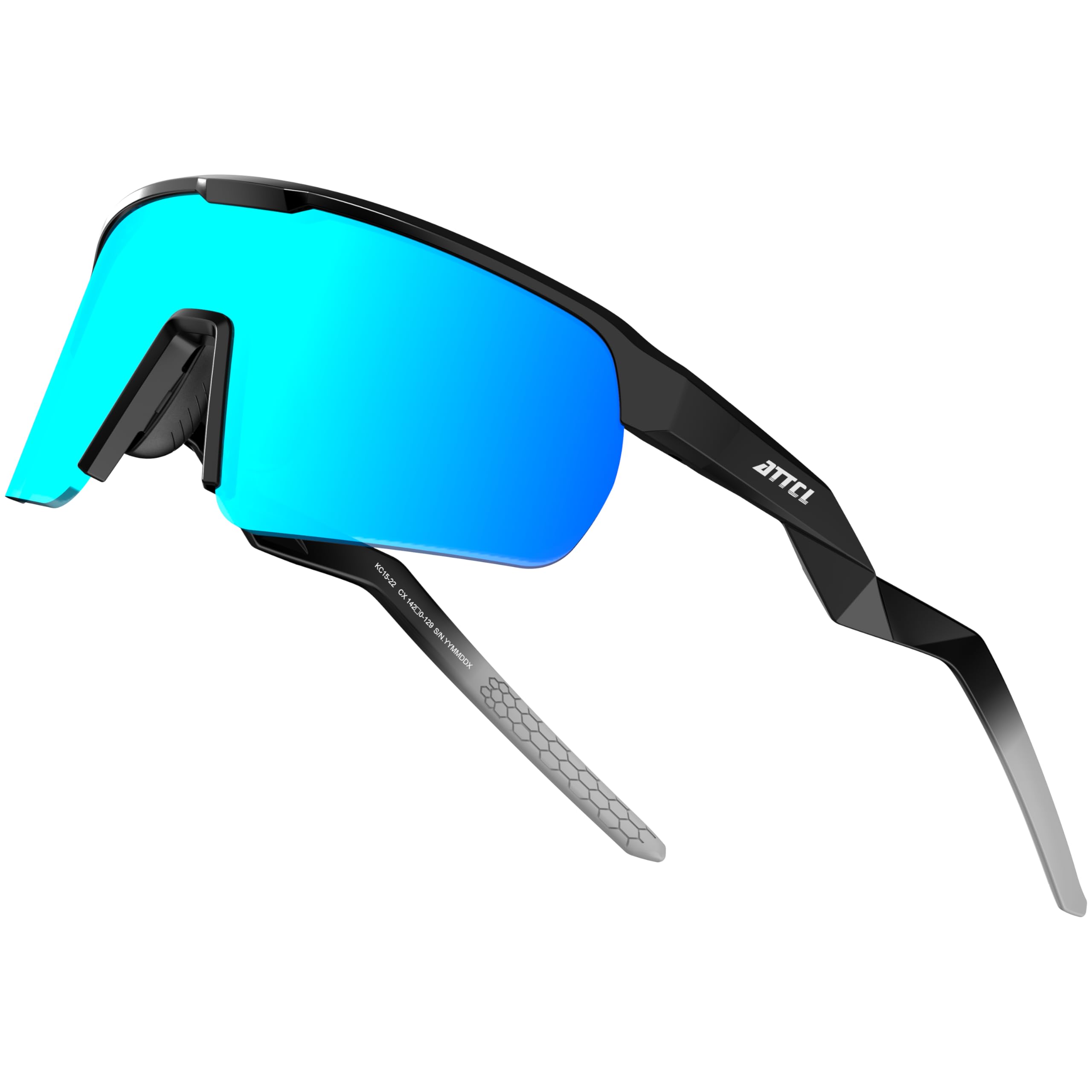 ATTCL Sportowe okulary przeciwsłoneczne dla mężczyzn i kobiet, ochrona przed promieniowaniem UV, ultralekkie, wędkarstwo, bieganie, baseball, jazda na rowerze, okulary przeciwsłoneczne