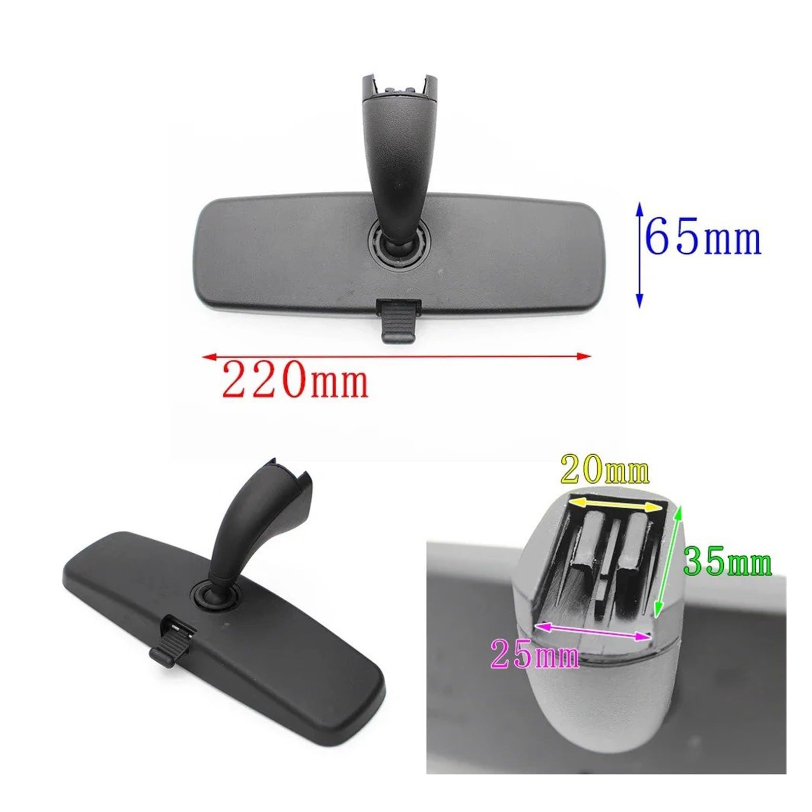rétroviseur central intérieur Pour Peugeot Pour 207 Arrière Intérieure Rétroviseur Intérieur Voiture