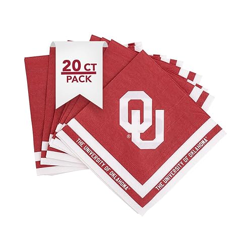 Desert Cactus The University of Oklahoma Disposable Napkins Sooners 20