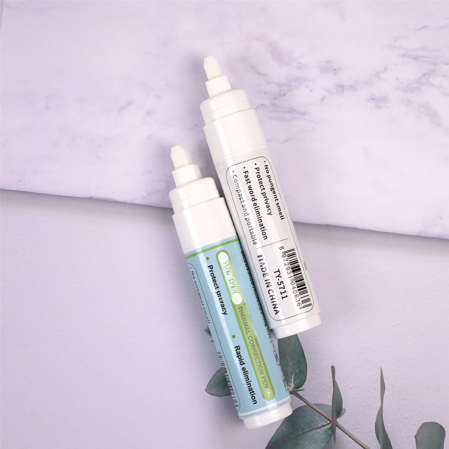 White Out Pen Correzione della carta Label Shopping Bill Data Eraser Protezione della privacy Strumento rapido