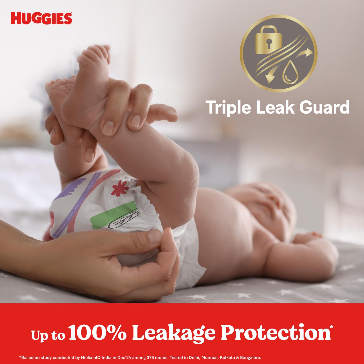 Huggies Complete Comfort Wonder Pants | Pant Style Baby Diapers Newborn Size (NB/XS), 90 Count | India's Fastest Absorbing Diaper, Prevents Diaper Rash, Ideal for 0-5 Kgs 4