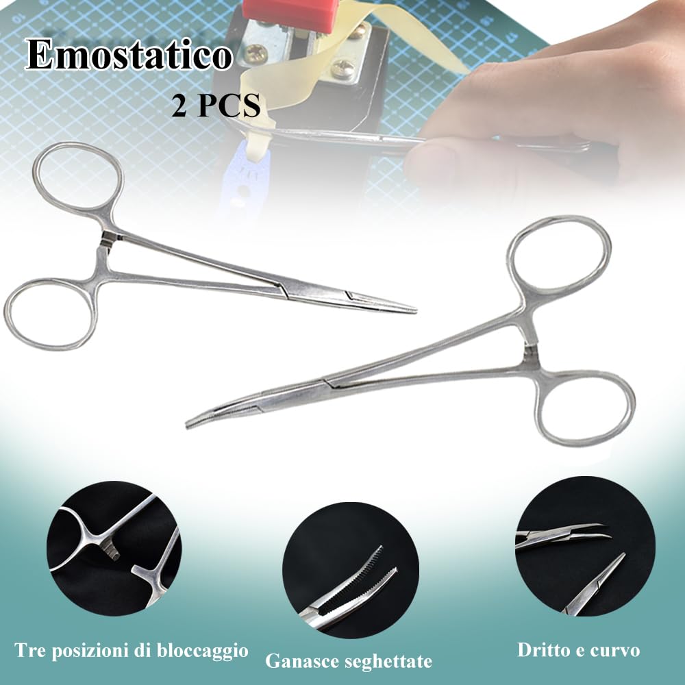 Set Taglio Elastici Fionda - Taglierina Rotativa, Tappetino da Taglio, Righello, Pinze Emostatiche, Strumento Taglio Elastici Fai-da-Te con Tappetino Auto-Riparante per l'Artigianato