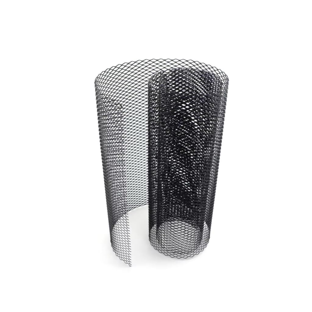 Calandre Avant Grille Pare-Chocs Voiture 120x40cm Diamant 6x12mm Maille Aluminium Grille Ventilation Voiture Filtre De Protection Extérieur Noir Bricolage Vélo Moto Grille Pare-Choc Avant