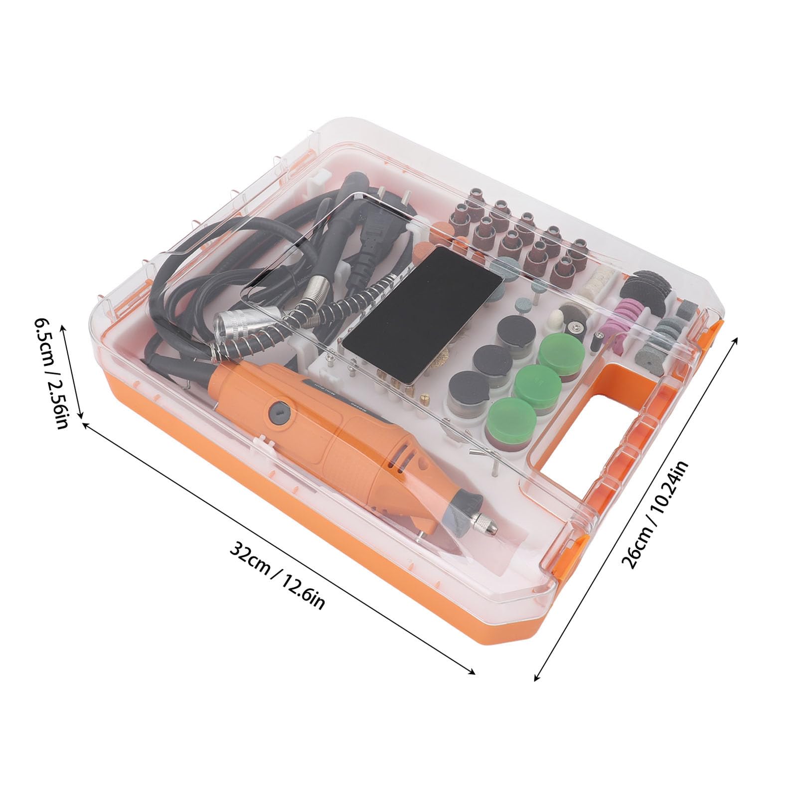Haofy Kit de Herramientas Rotativas 93 Piezas Accesorios 30000 RPM Herramienta Multiusos Portátil 200 W Mini Herramientas Rotativas Eléctricas Lijado Pulido Perforación Aplicable