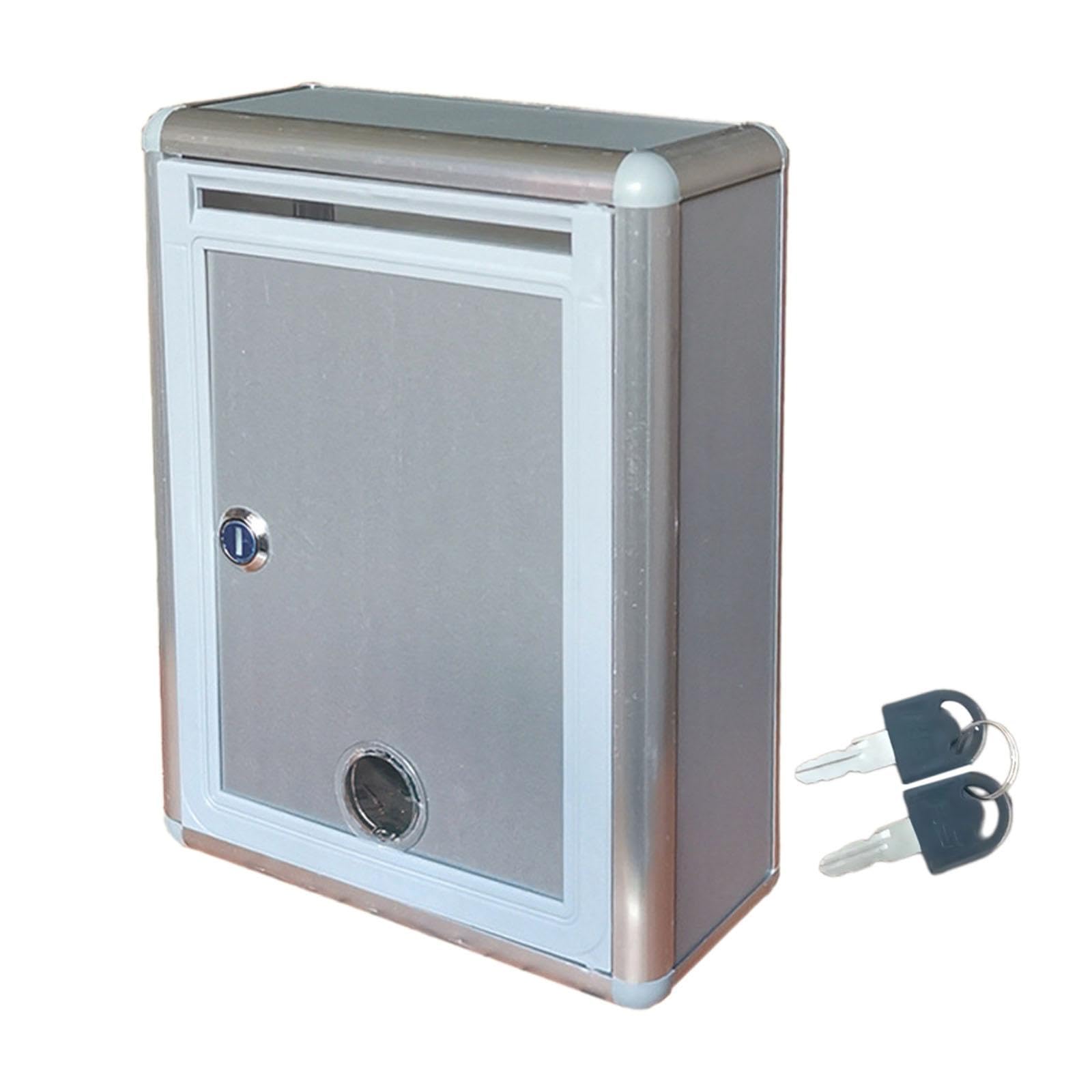 Buzón de Sugerencias Caja de Recolección Ballot Box con Y Llaves en Aluminio Resistente Apto para Oficinas Negocios Instituciones Educativas, pequeño