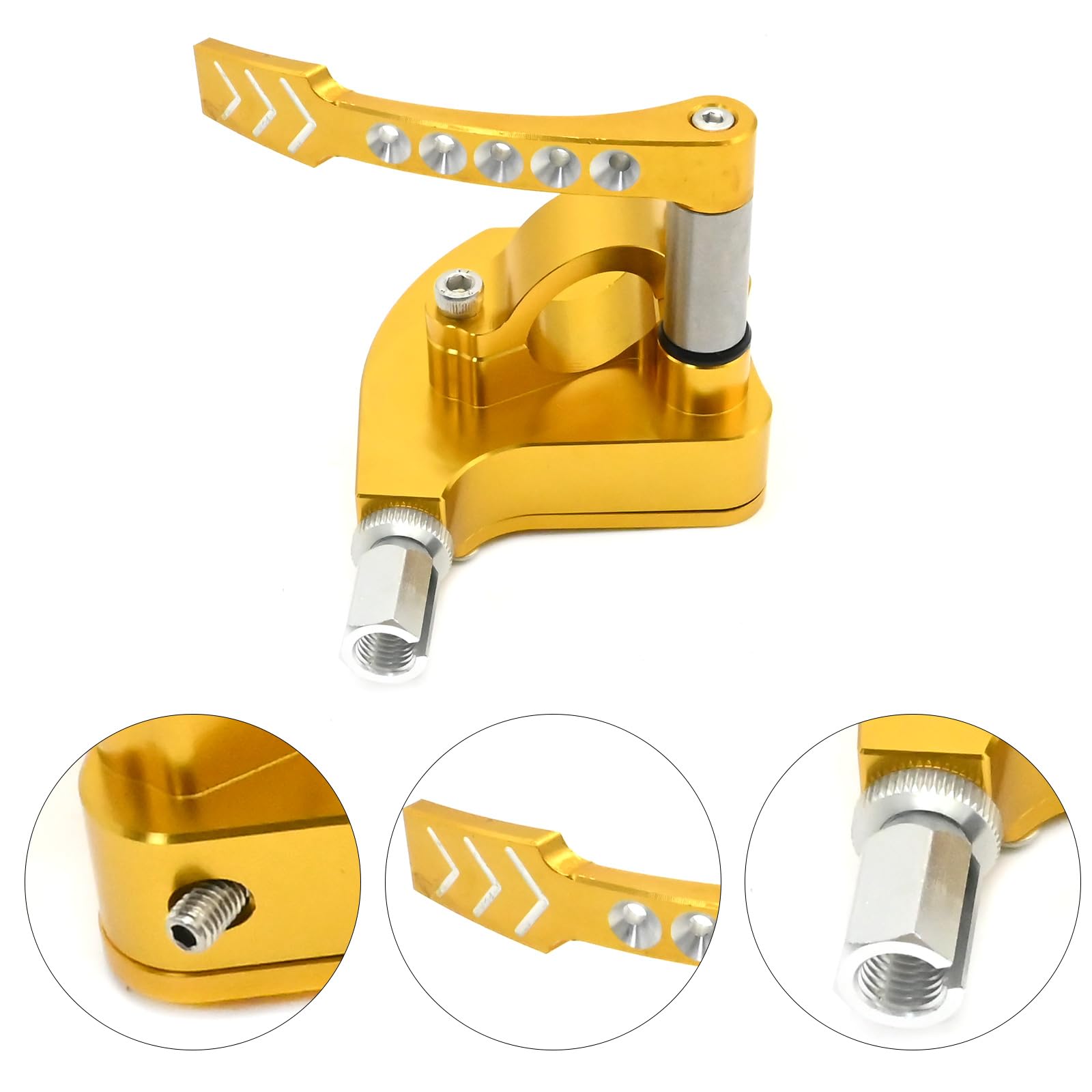 EATAKWARD 7/8 Pollice 22 MM Billet Thumb Throttle Assembly, Ricambio per Yamaha Grizzly, Raptor, YFZ, Ricambio per Honda TRX, Ricambio per Suzuki KingQuad