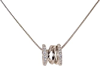 Women's 925 Sterling Silver Pendant Necklace with Gift Box, Fashion Chain, Sophisticated and Dynamic Jewelry of High Quality