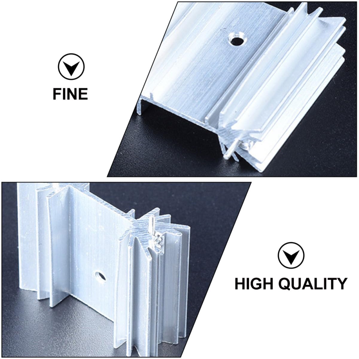 Dissipatore di Calore To-220 in Alluminio, Set da 40 Pezzi