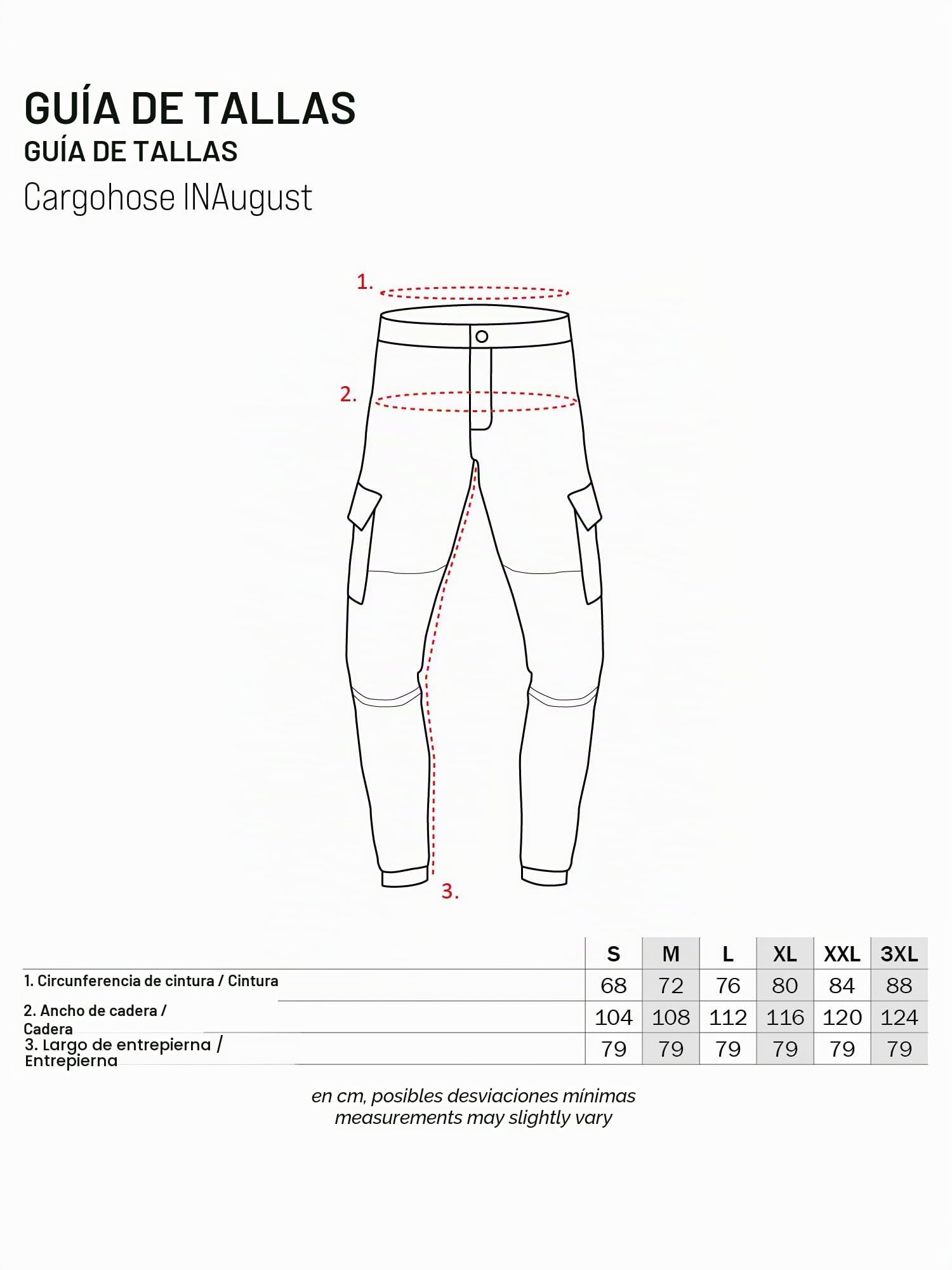 Indicode Hombres August Pantalón Cargo de algodón con 6 Bolsillos