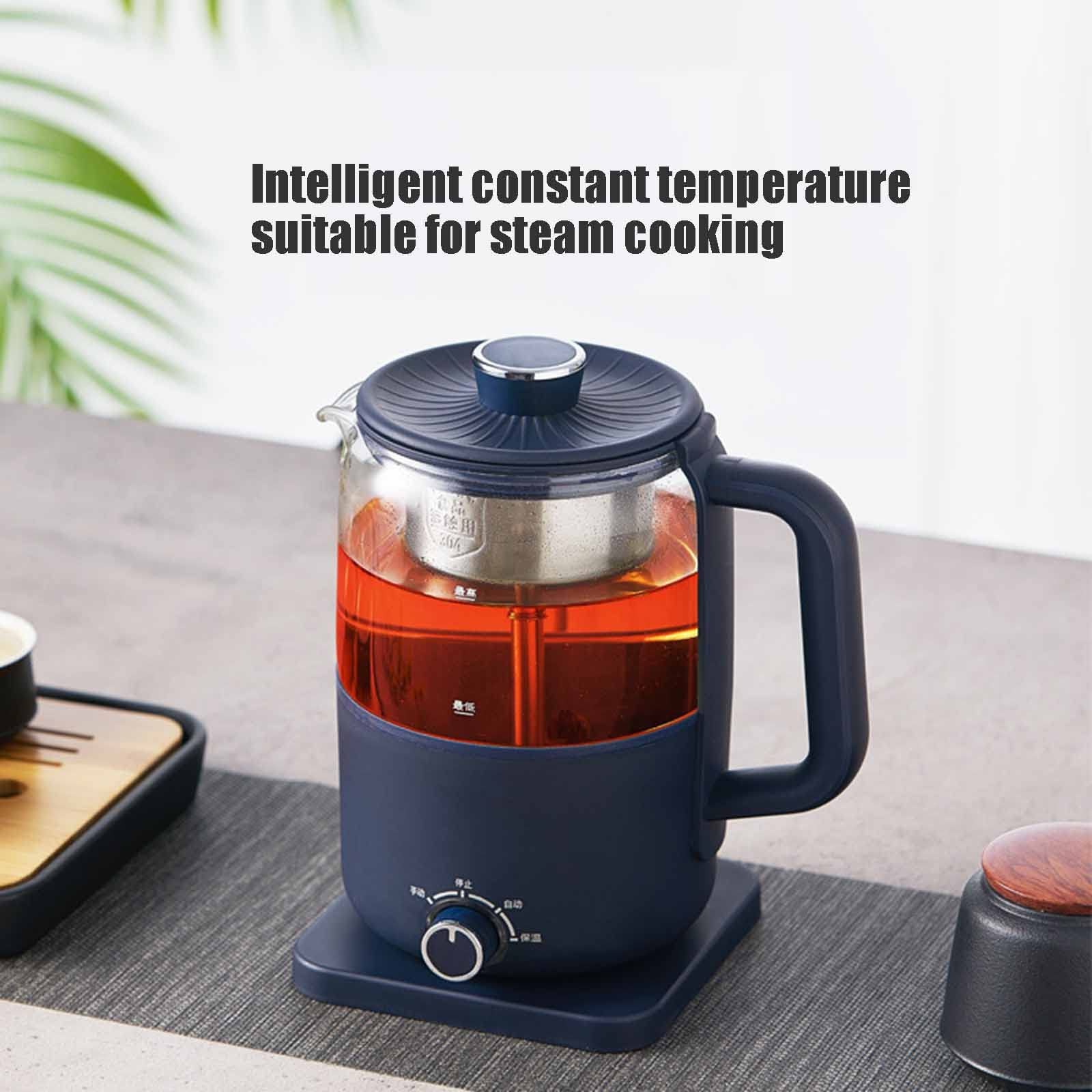 Calentando el Agua, Hervidor de Control Temperatura con Aislamiento térmico, máquina for Hacer té integrada, Multifuncional, Acero Inoxidable B, 1L (Color:(Onecolor,1.2 litres)