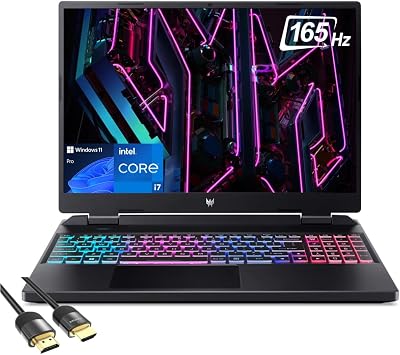 Acer Gaming Laptop, 16 WQXGA 165Hz, Core i7-13700HX, 16GB DDR5, 1TB PCIe 4.0, PDG HDMI, US Version KB, Win 11 Pro
