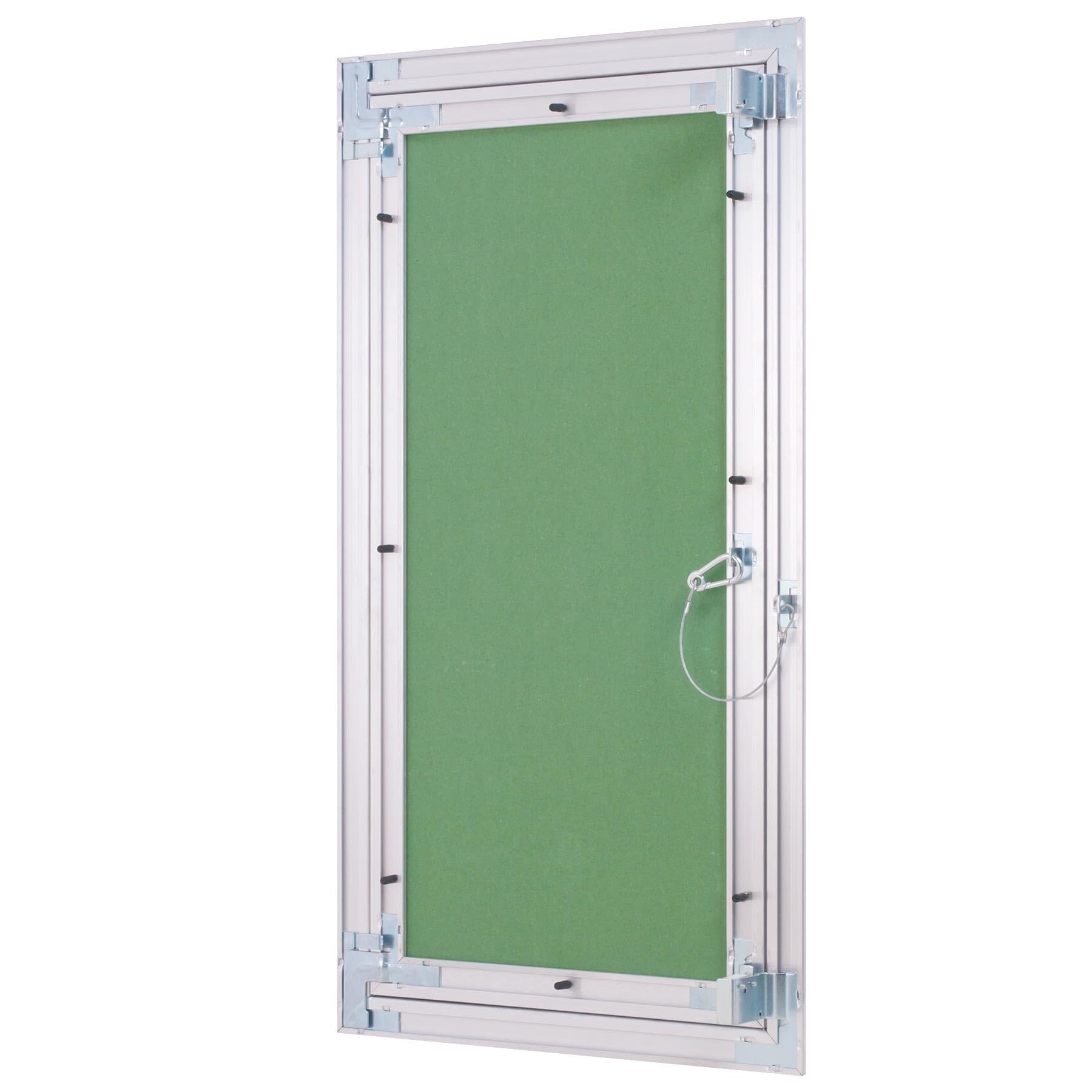Revisionsklappe Trockenbau 300 x 600 mm – Revisionstür - Wartungsklappe mit 12,5 mm imprägnierter GK-Einlage und Druckverschluss – aus korrosionsbeständigem Aluminium – befliesbar – MW multi werkzeug