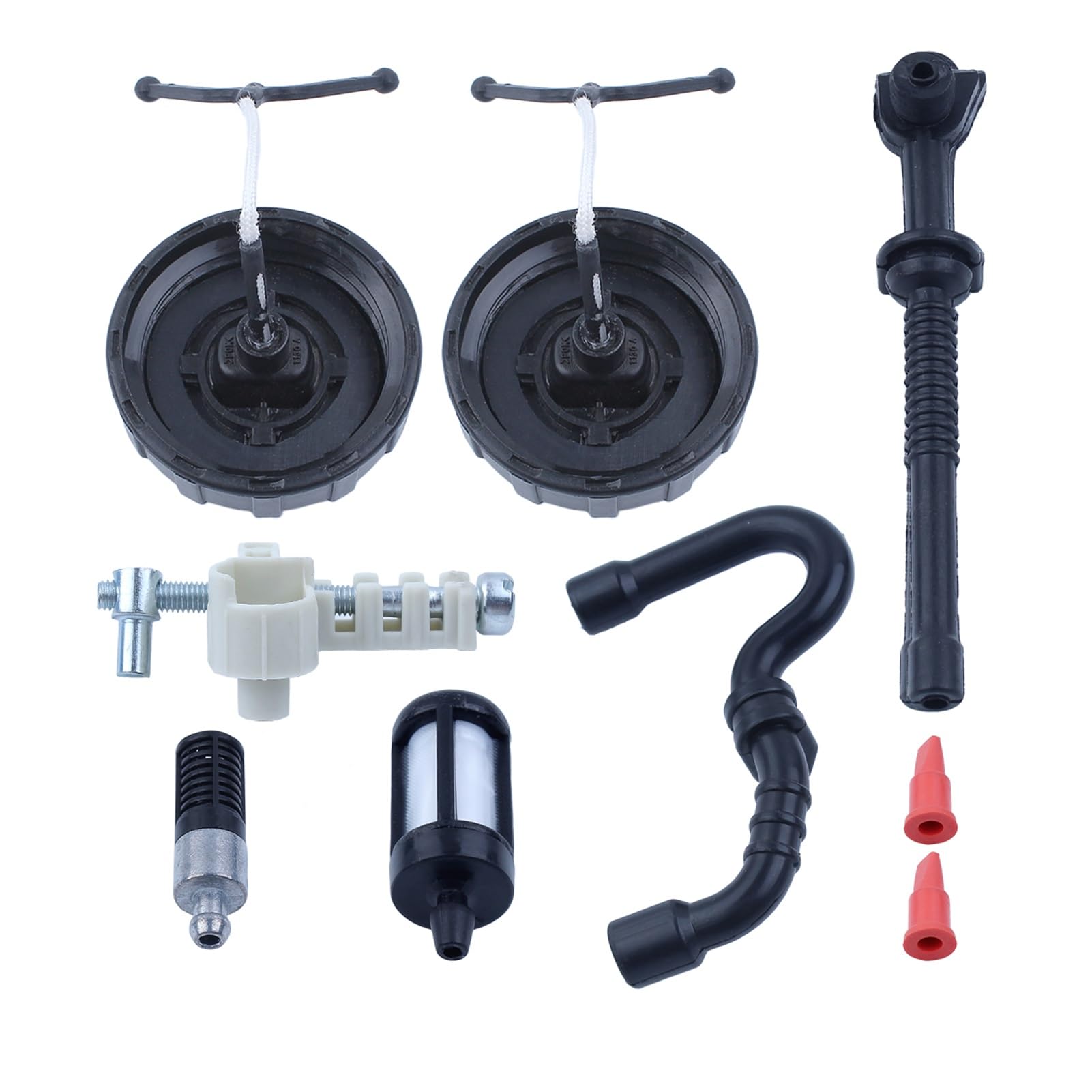 1 set di tappi for olio carburante, filtro for tubo, tendicatena, kit viti for STIHL MS180 MS170 018 017, parti ricambio for motosega a gas