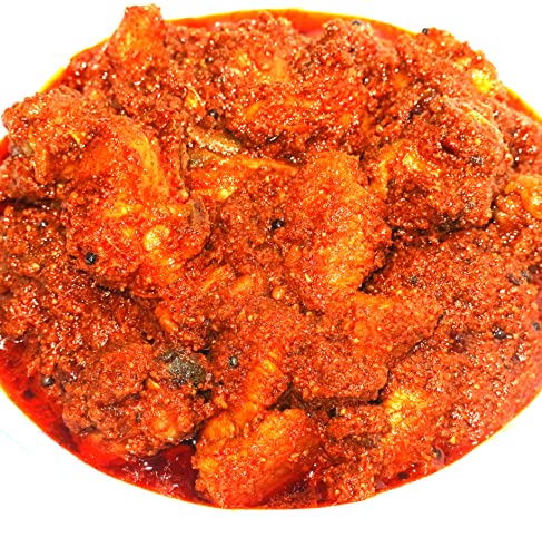 Image of MAHIKA FOODS Andhra Style Homemade Fresh Chicken Pickle 1 Kg, Murgh Achar Authentic Taste of Tradition, Spicy, with No Added Preservatives (Pack of 1)
