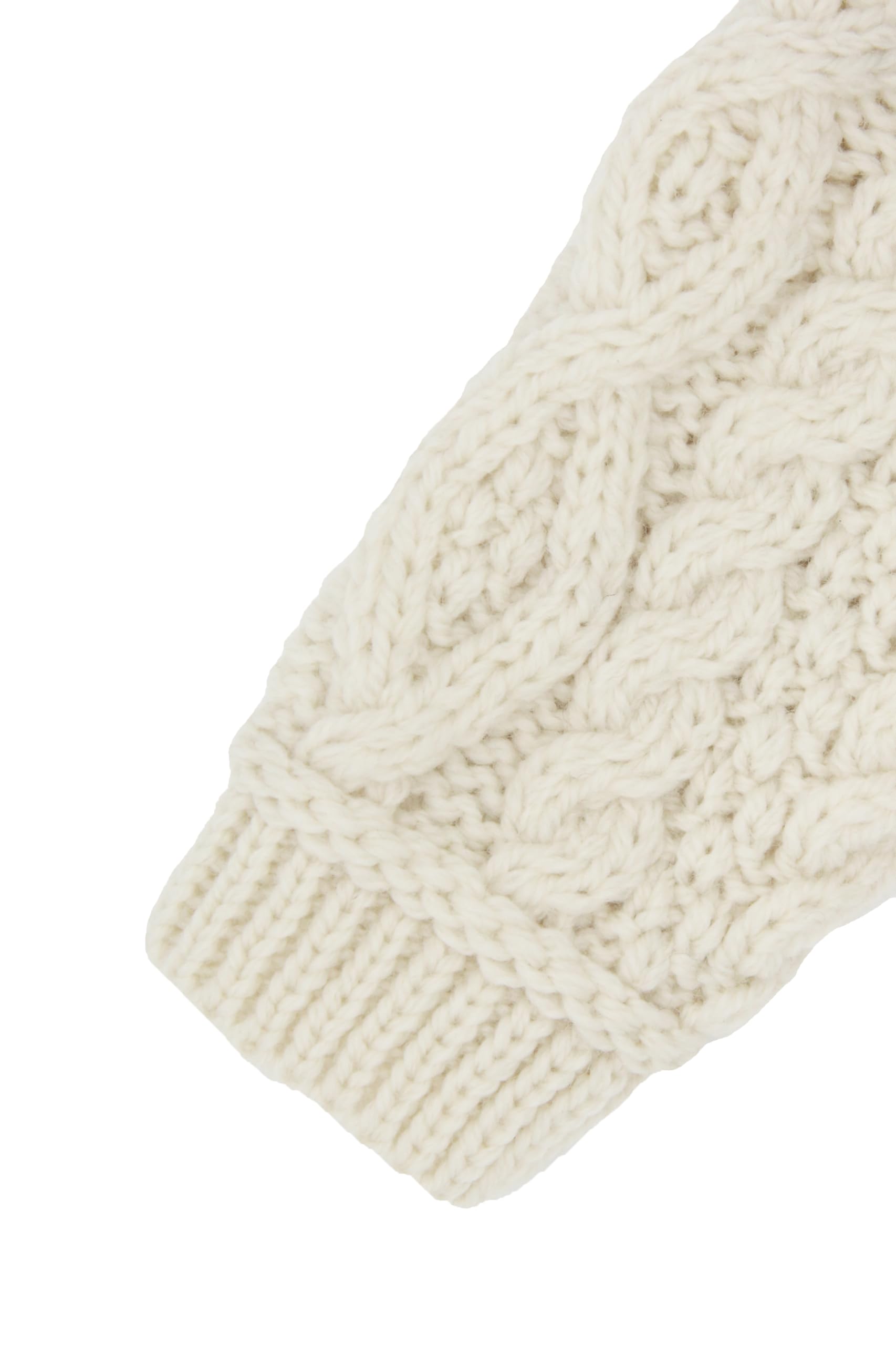 Aran Crafts Baby Traditional Irish Lace Stitch Hooded Sweater (HD4558-6/12-NAT), Natural, 6 Months - Image 4