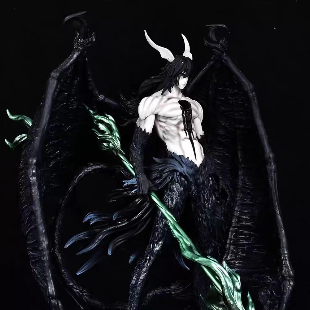 Figurka Hollow Ichigo – Black Wing Ulquiorra, duże figurki anime, Horned, Ichigo Ulquiorra, Cifer, stojąca, kolekcjonerska, figurka do zabawy, prezent dla fanów, 30 cm