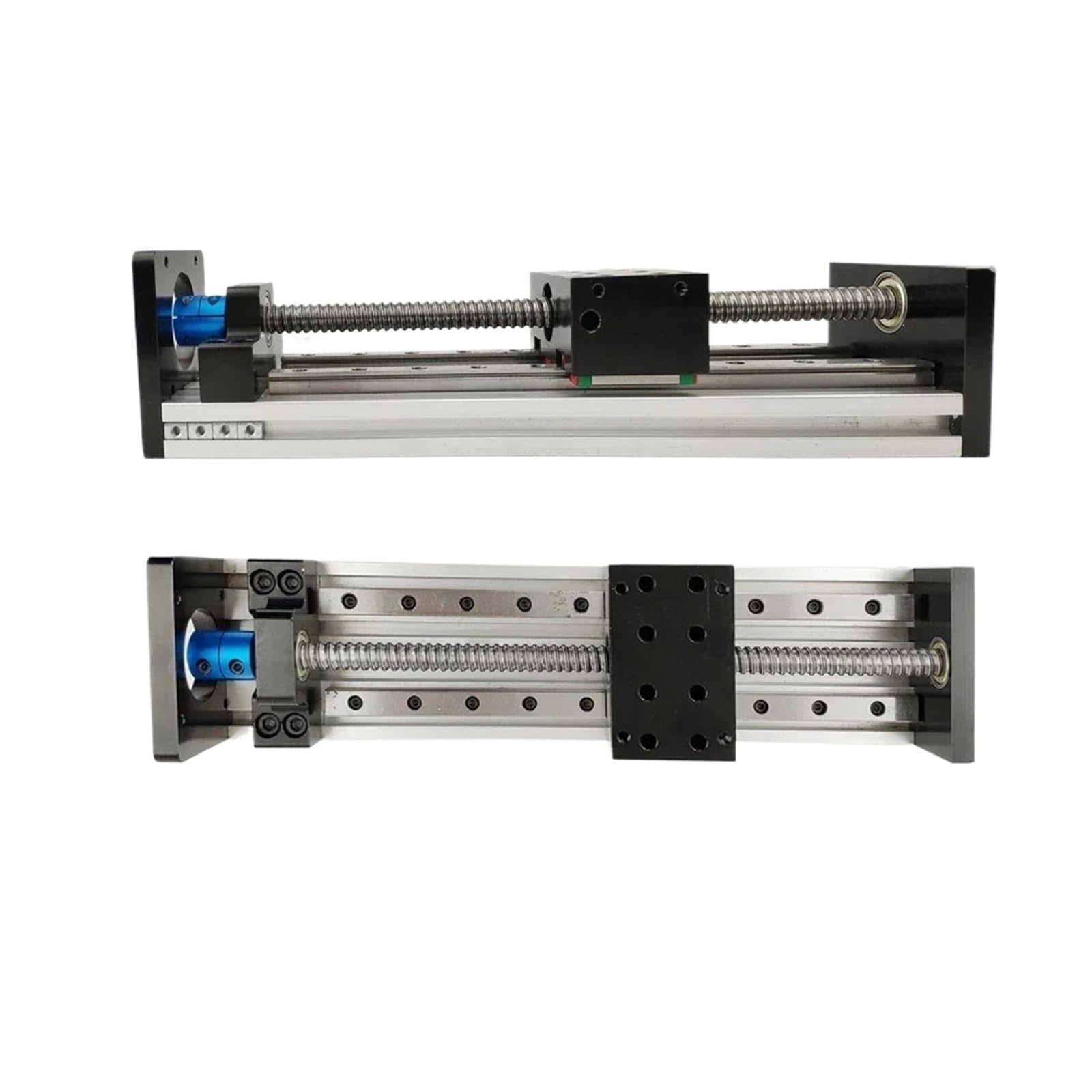 WNVXJGNSO Double Square Linear Guide Sliding Table SFU 1204/1605/1610 100-1000mm Stroke Ball Screw Platform XYZ Axis Stage 2/4PCS Sliders(SFU1610 100x80 Table,300mm Stroke)