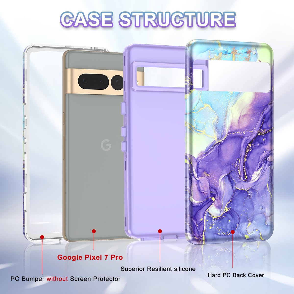 Super Frosted Shield Pro Matte Cover Case For Google Pixel 7 Pro - View #11
