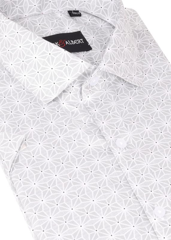 Image of MARK & ALBERT Mens Half Sleeves Printed Shirt