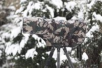 ROLANPRO Regenschutz Regenmantel für Teleobjektiv Regenschutz Objektiv Regenmantel Army Green Camo Guns Kleidung M – Ansicht 8
