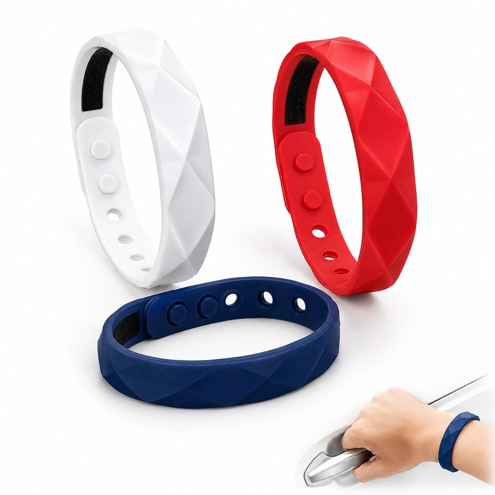 Anti-Static Wristband for Dry Weather – Silicone ESD Bracelet for Door Handles & Car Doors – Wireless Static Discharge Band – Adjustable Waterproof Design for Daily Wear
