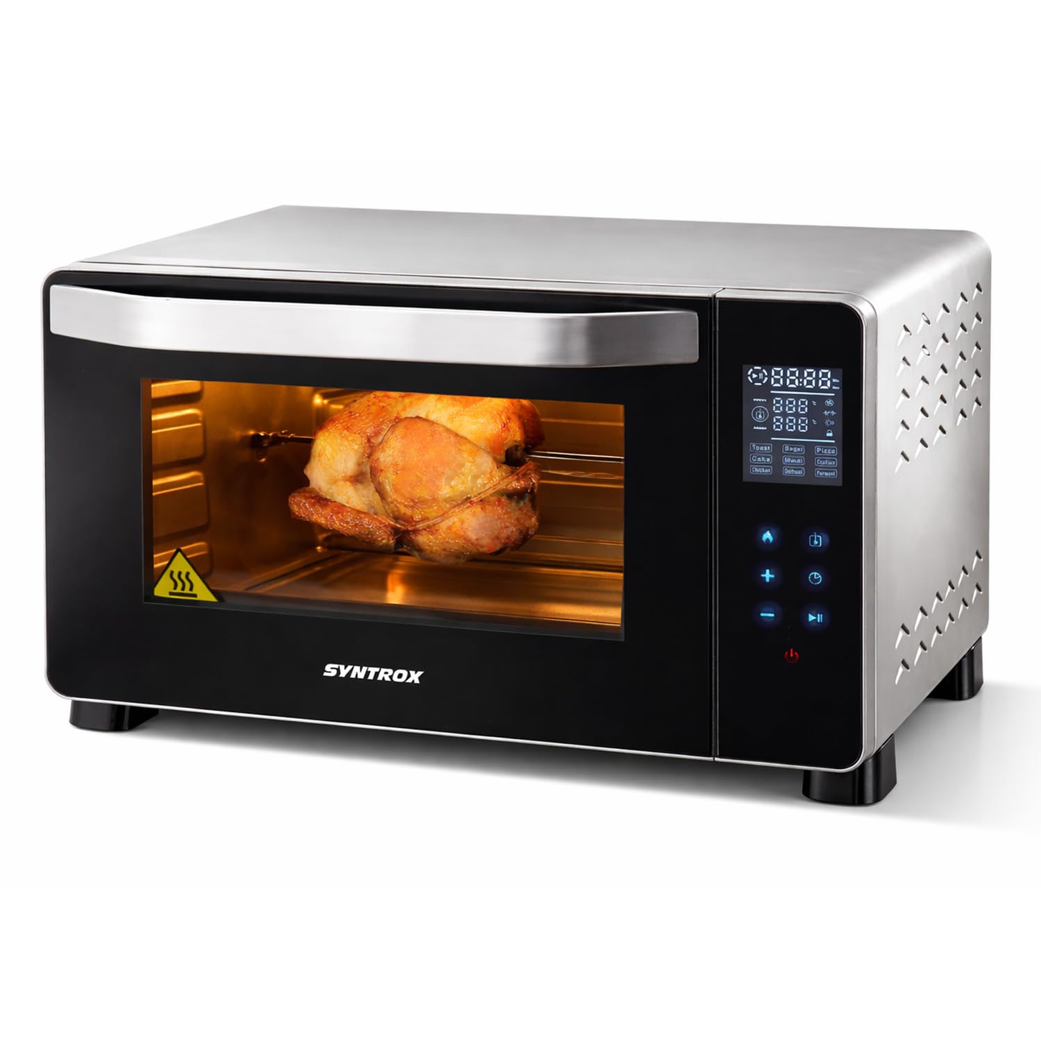 Syntrox Germany 45 l Kleiner Mini Backofen Montox | Miniofen | Pizzaofen | Pizzabackofen, inklusive Zubehör. 2000 Watt, integrierter Timer, für kleine Küchen