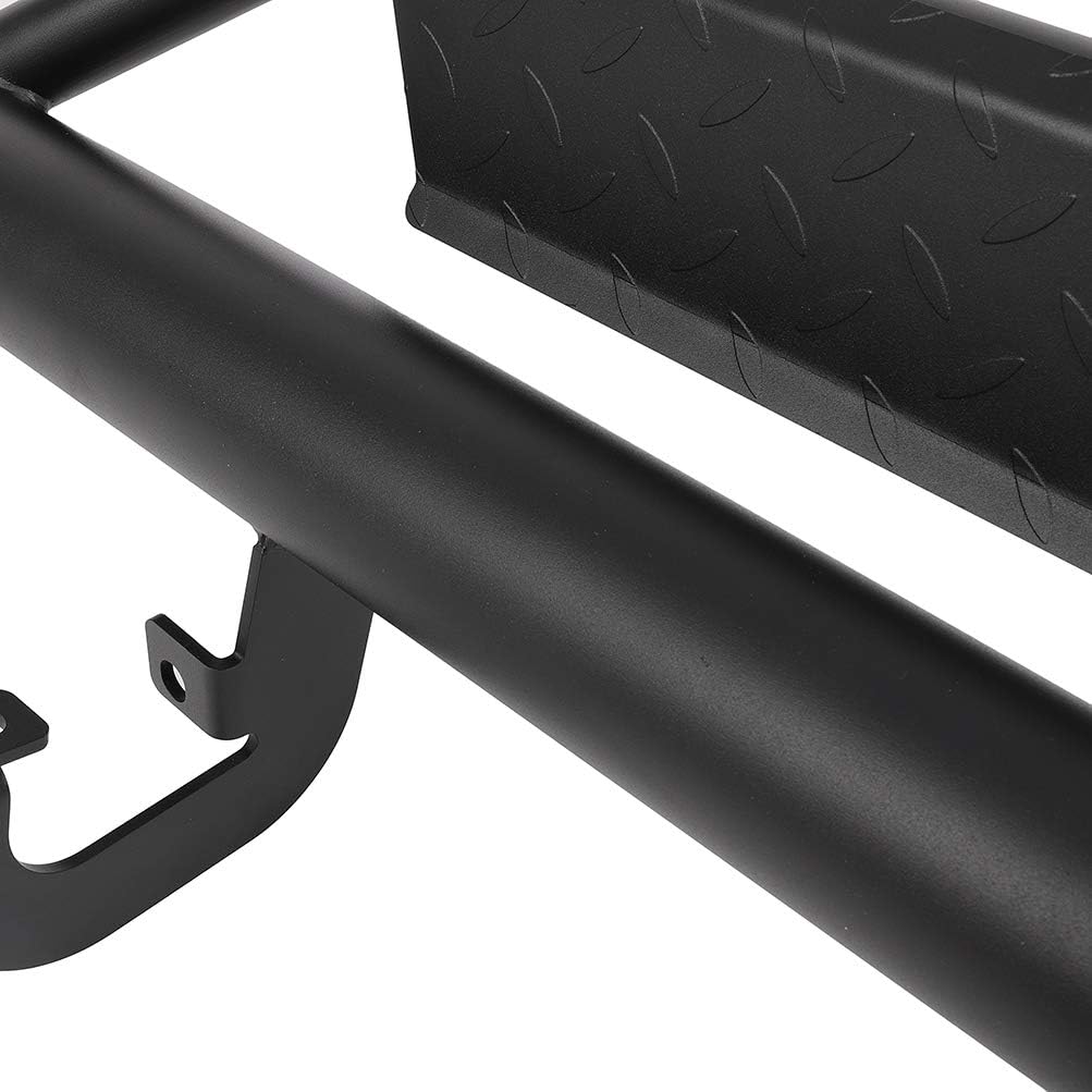 Aluminum+ABS Plastic Running boards & steps Side Step Nerf Bars For Gloss Black fit 07-17 For GMC Sierra Crew Cab Nerf Bars Running Boards Side Steps OE Style (2pcs Running Boards)