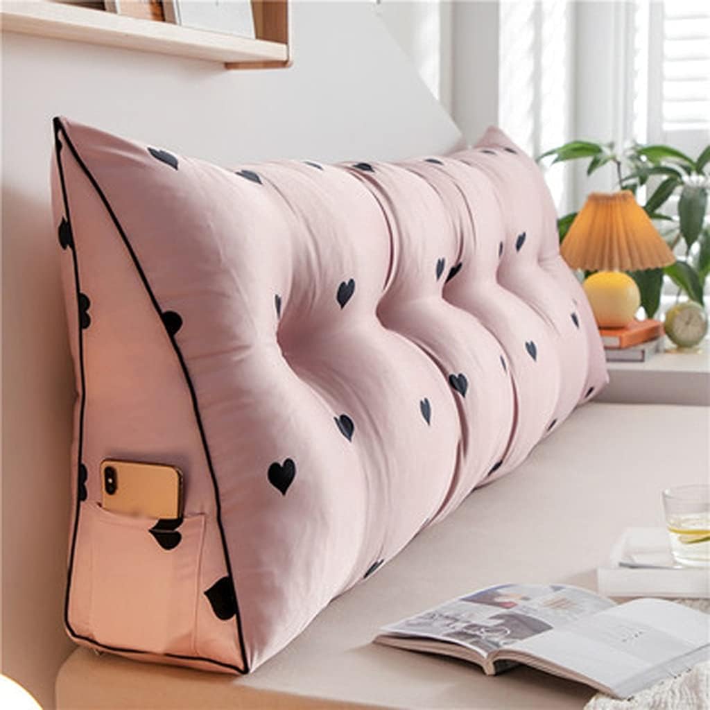 Washable Cute Cartoon Long Pillows high qulaity Bed Cushion Single Tatami Bed Sofa Removable Pillow Backrest