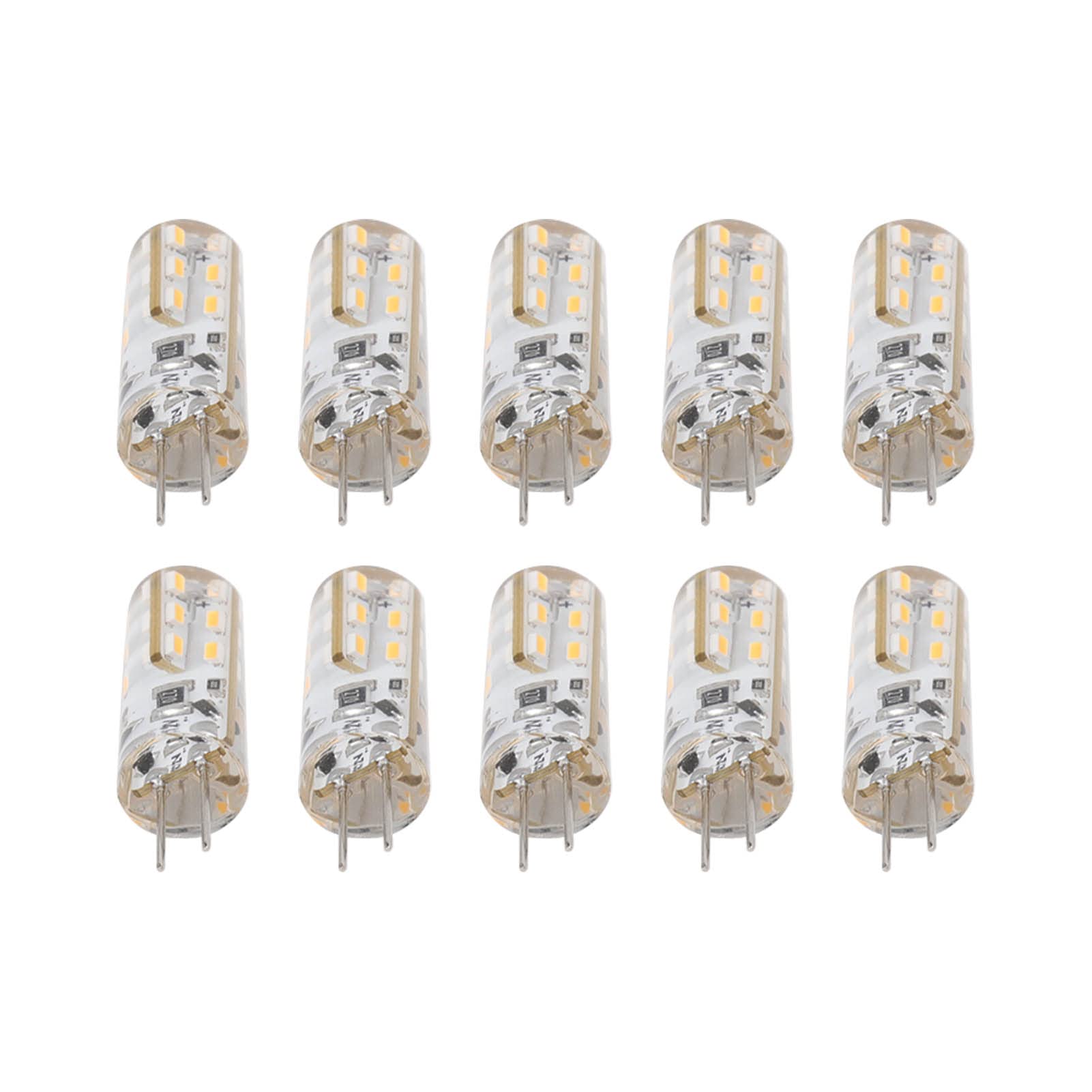 10pcs G4 LED Bulbs .5W DC12V Warm e 3000K Brightn for Rgy-Efficient Net and Landscape Lighting - Image 2
