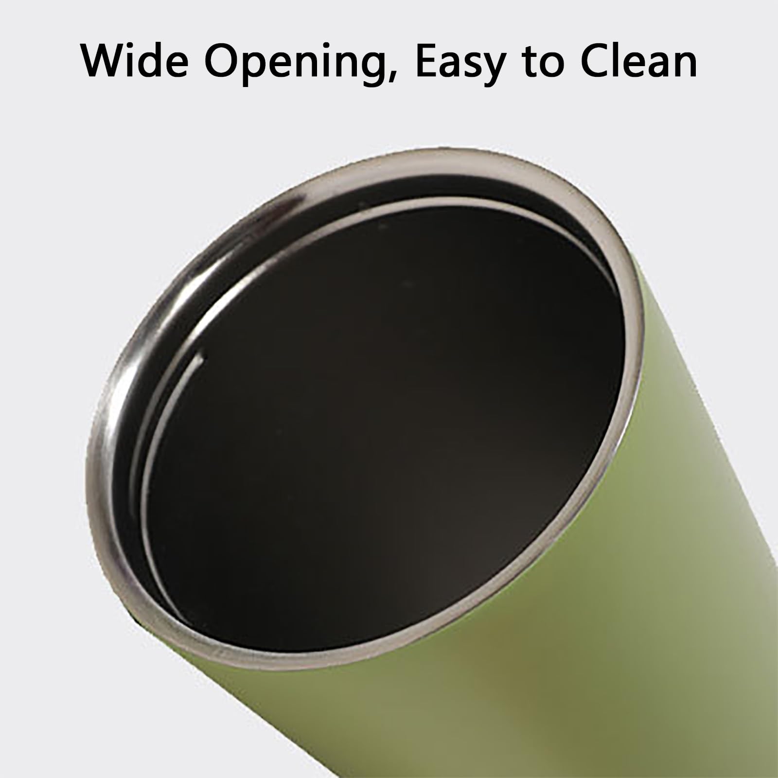 710ml / 24oz, Vaso Térmico Magnético, Termo Taza, Resistente y Duradero, Fácil de Transportar y Limpiar, Ideal para El Trabajo, Deportes, Senderismo y Camping(Green)
