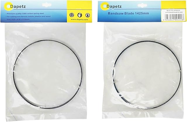 Dapetz ® 2 Pieces of 1425mm (56") Bandsaw Blades 14 TPI for Cutting Metal Plastic Wood, Diamond Dust Hole Saws are Suitable for Drilling Ceramic Tiles, Glass, Marble, Slate and Porcelain Tiles