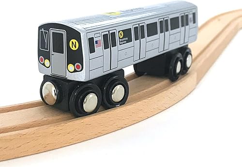 Munipals MP01-110N Tren de metro de madera Nueva York MTA NYC- N 7th Broadway Express R46