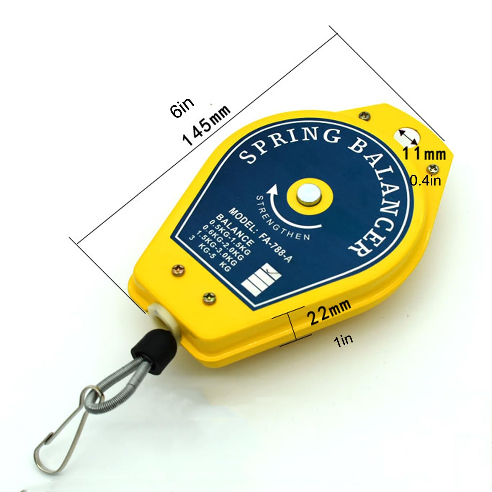 Equilibrador de resorte, Evite caídas, reduzca la fatiga de manera segura, for colgar herramienta for mantener el equipo estable(0.6 2kg)