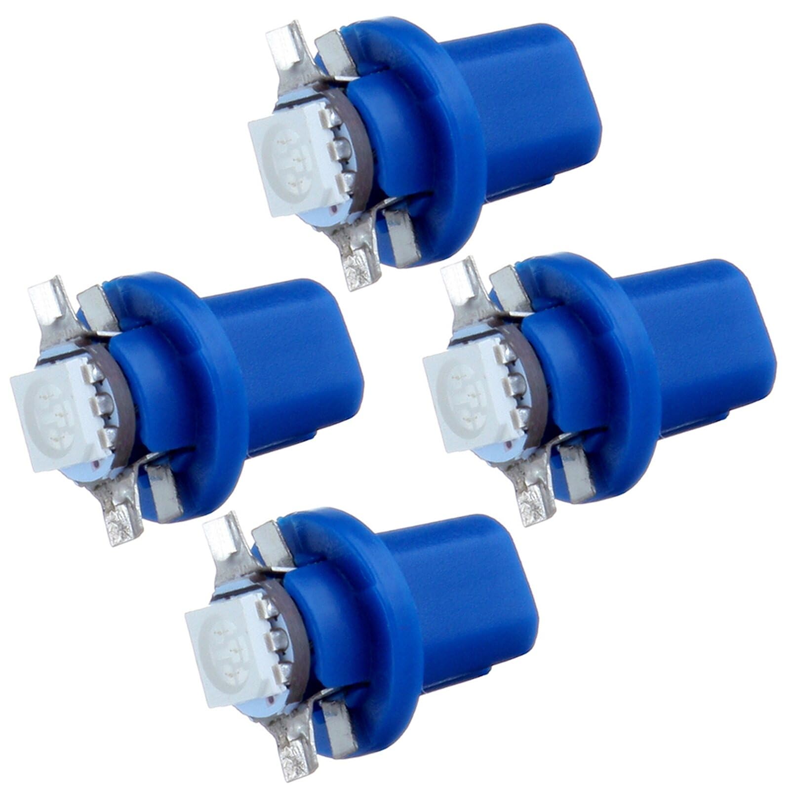 LBRST 4x B8.5D 1-5050-SMD Blue Instrument Lights Instrument Cluster Dash Panel Lights