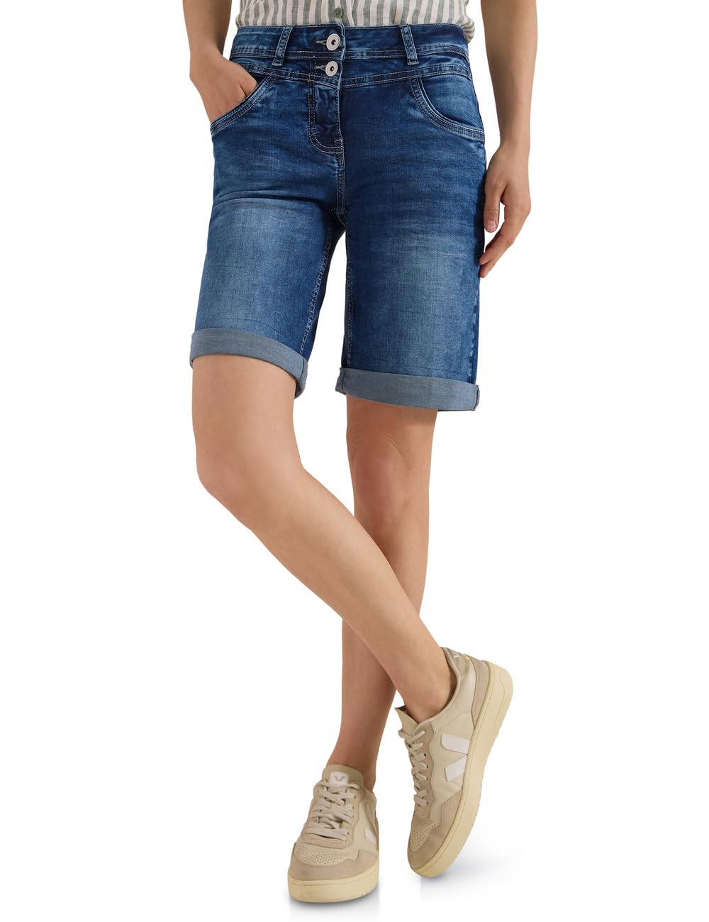 Cecil 3817766 - Short en Jean Slim - Bermuda/Short - Femme