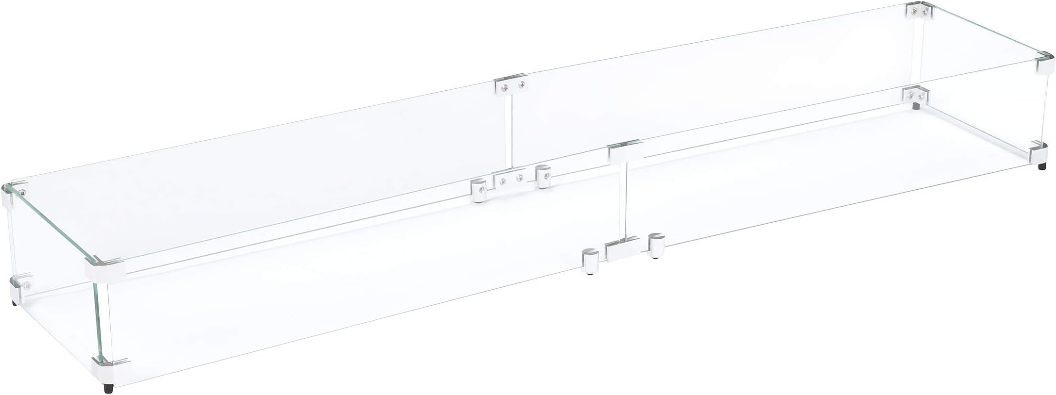 Celestial 53.25" x 11" x 6" Wind Guard, fits Celestial 48” x 6” Fire Pit Burner Pans