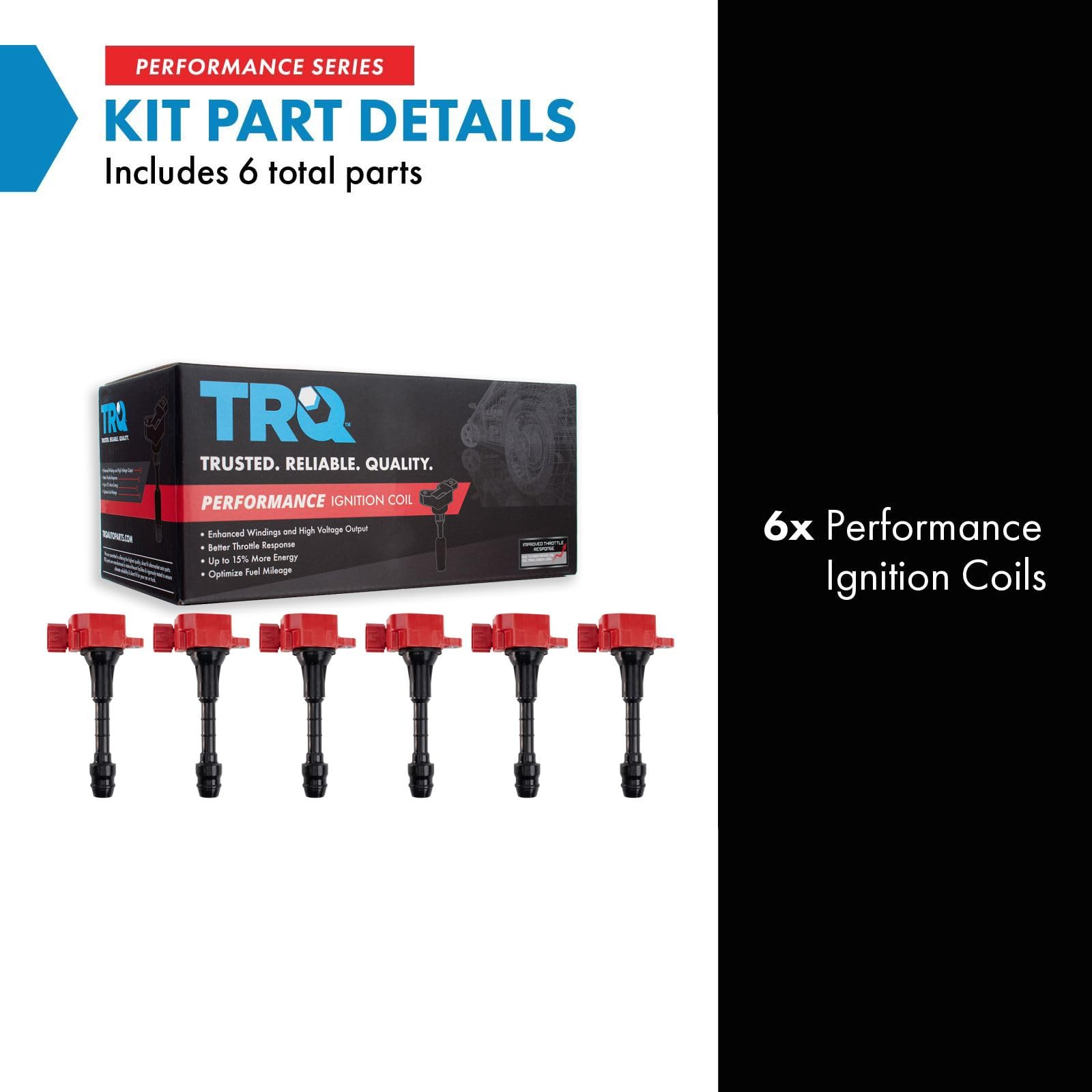 Amazon.com: TRQ Performance 6pc Ignition Coil Set Compatible